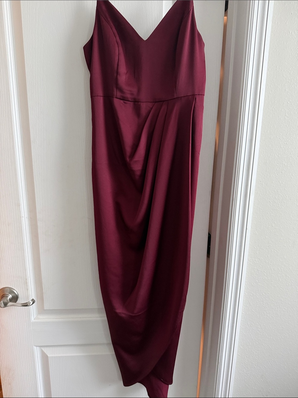 Express Burgundy Midi Dress
